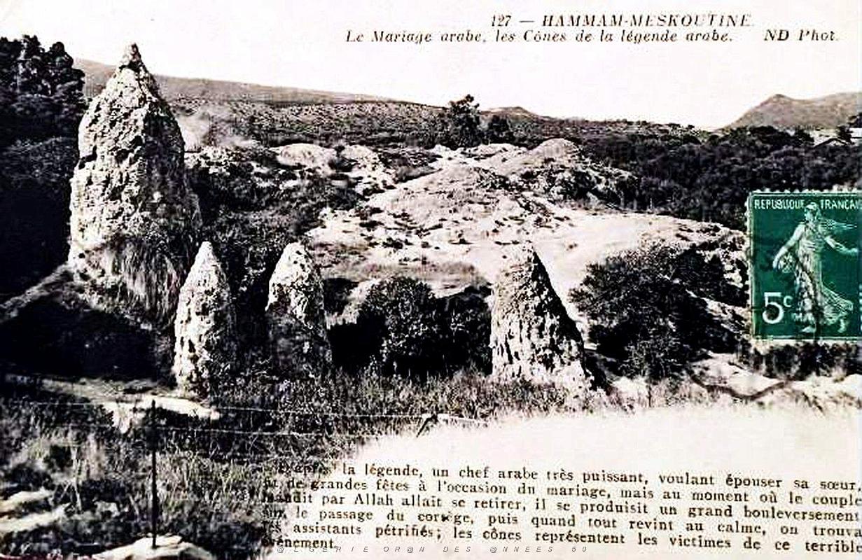 Hammam-Meskoutine - Les Cones de la legende arabe.jpg